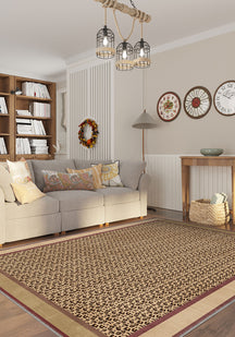 Zafira Beige Leopard Rug