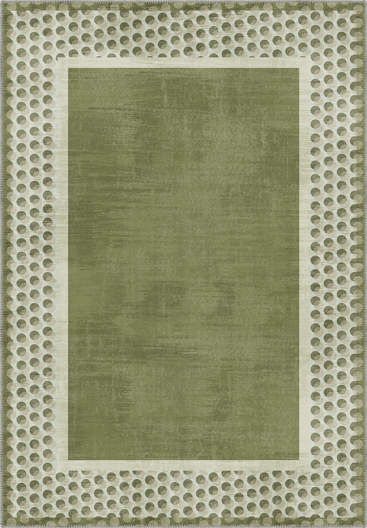 Perrin Sage Green Polka Dot Rug