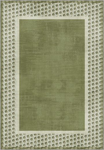 Perrin Sage Green Polka Dot Rug