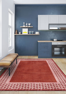 Perrin Terracotta Polka Dot Rug