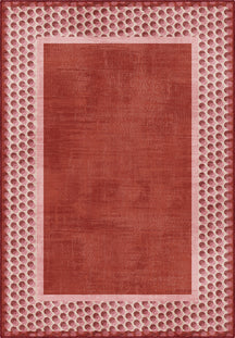 Perrin Terracotta Polka Dot Rug
