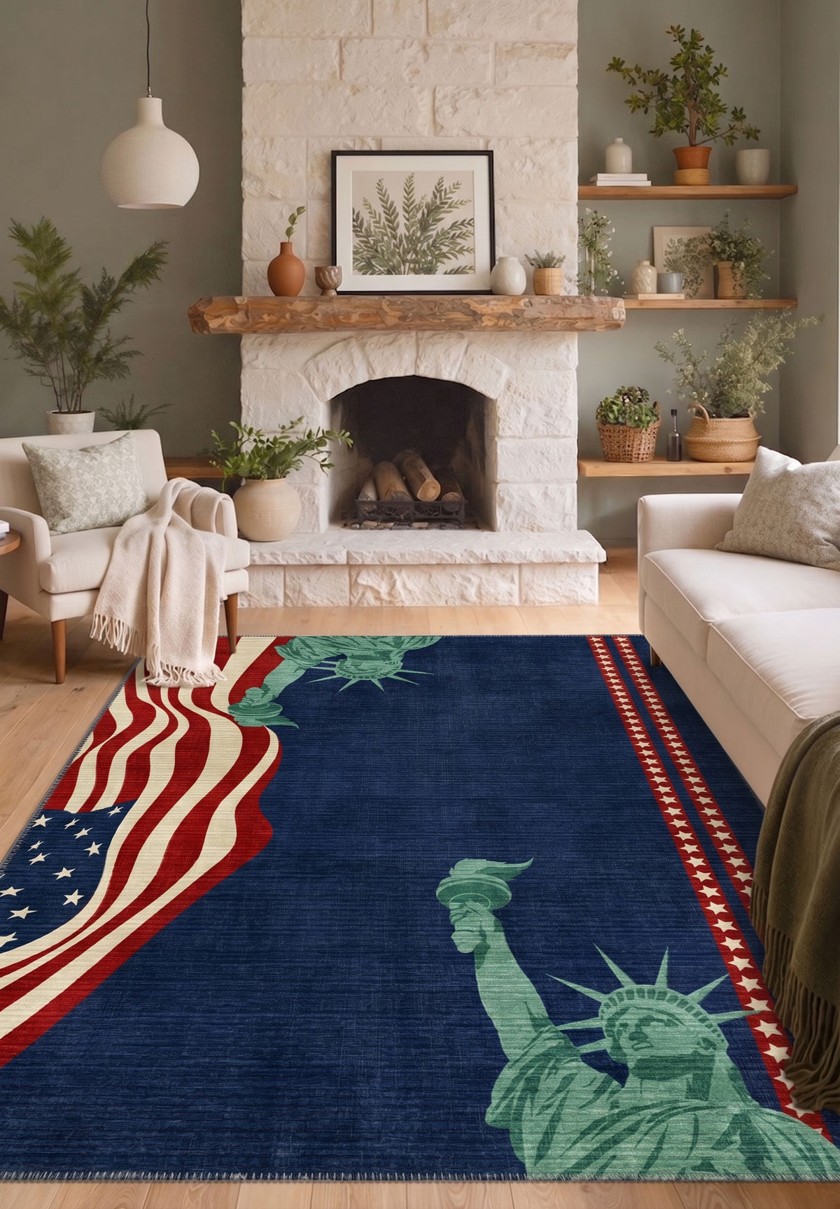 Liberty American Flag Rug