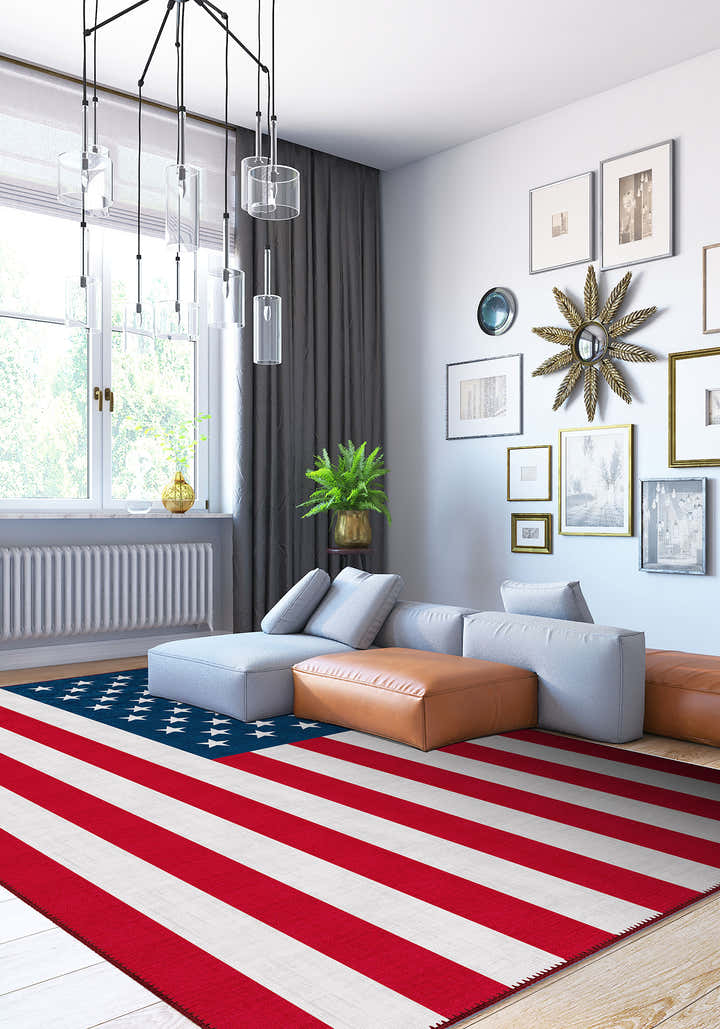 Old Glory USA Flag Rug