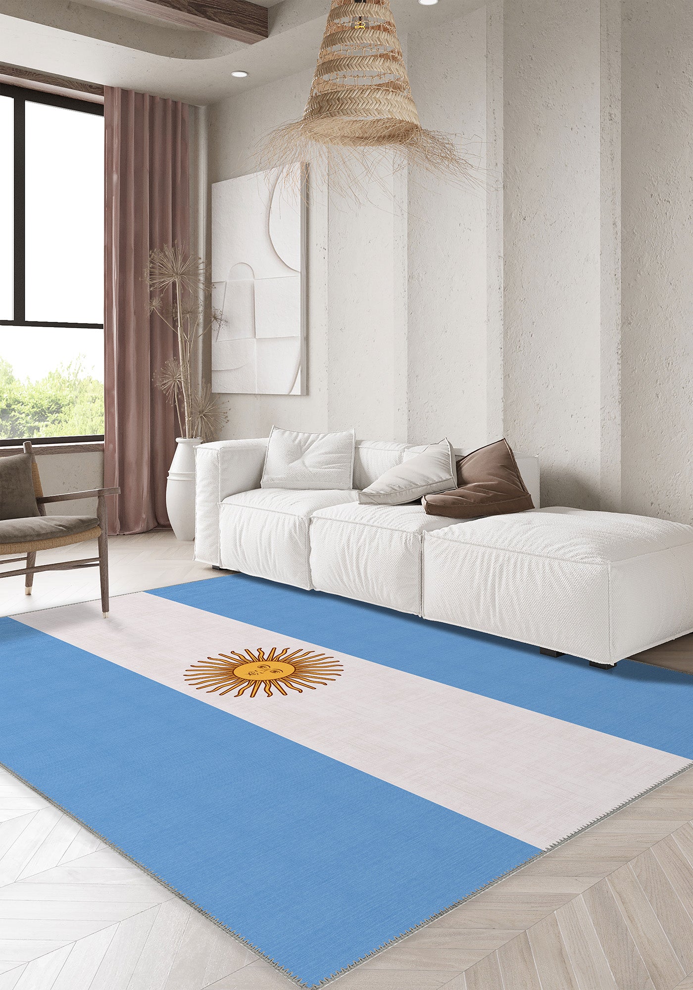 Solara Argentina Flag Rug
