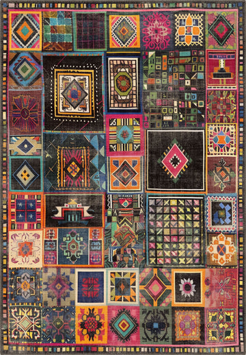 Cassian Boho Patchwork Rug