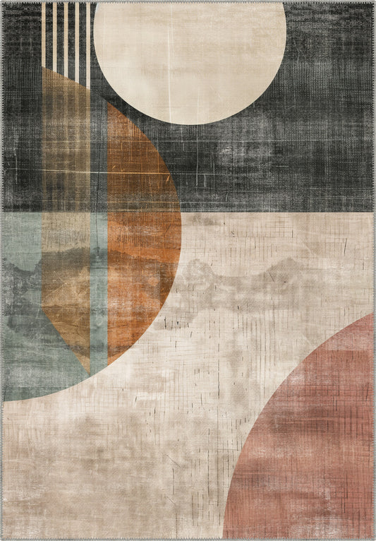 Zephyr Washable Geometric Rug