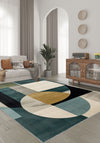 Daryn Geometric Washable Rug