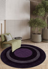 Mila Bordered Purple Washable Rug