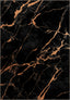 Julia Black Orange Marble Rug