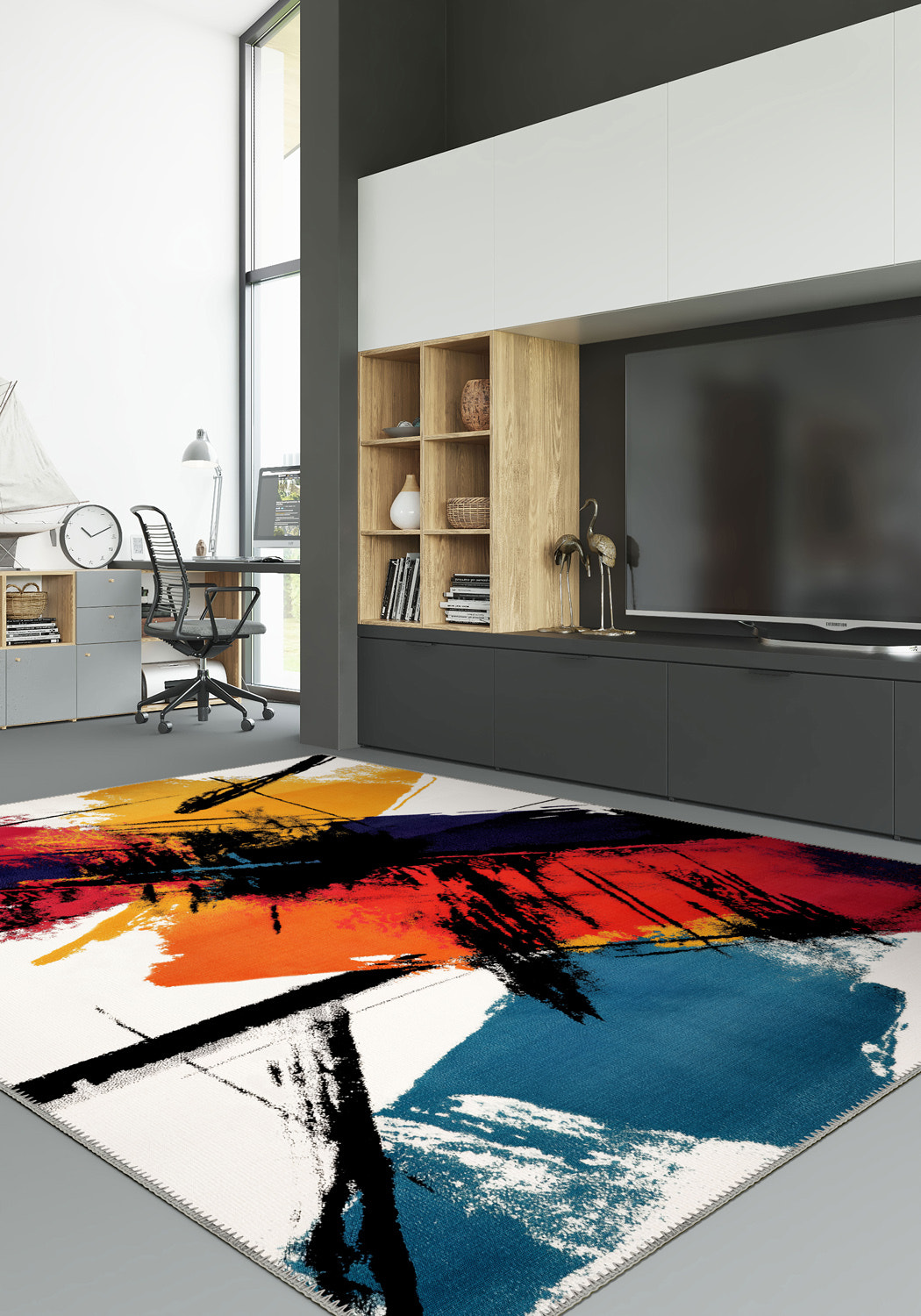 Poppy Colorful Funky Rug