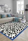 Dalmatian Black and White Animal Print Rug