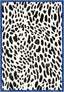 Dalmatian Black and White Animal Print Rug