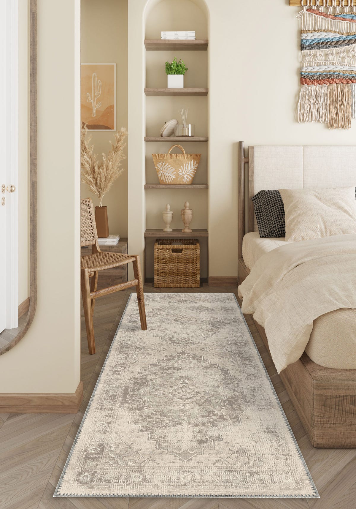 Selmira Beige Vintage Rug