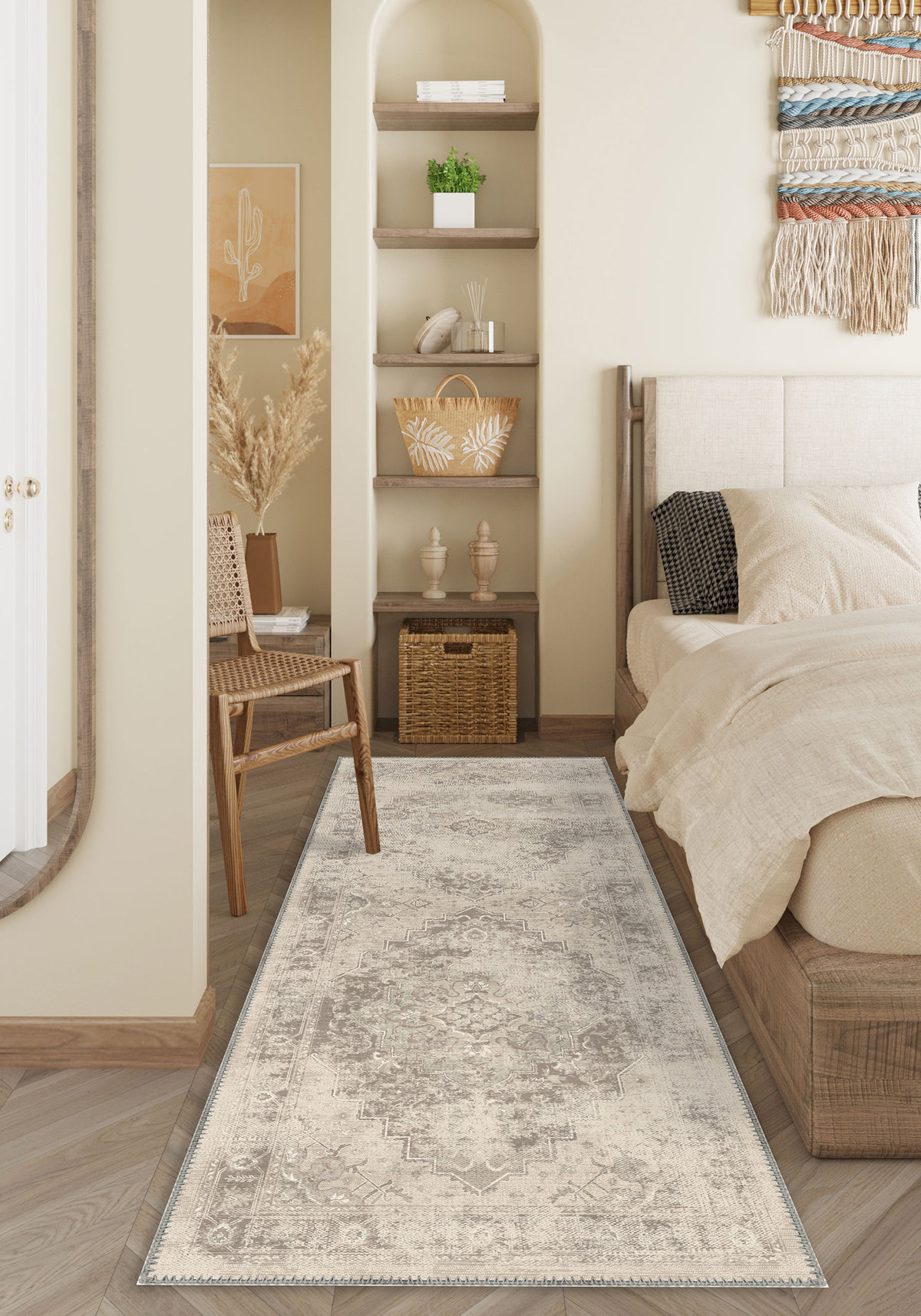 Selmira Beige Vintage Rug