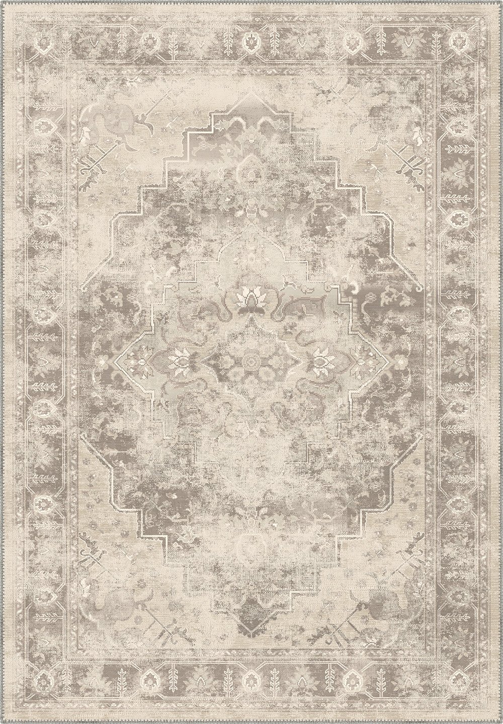 Selmira Beige Vintage Rug