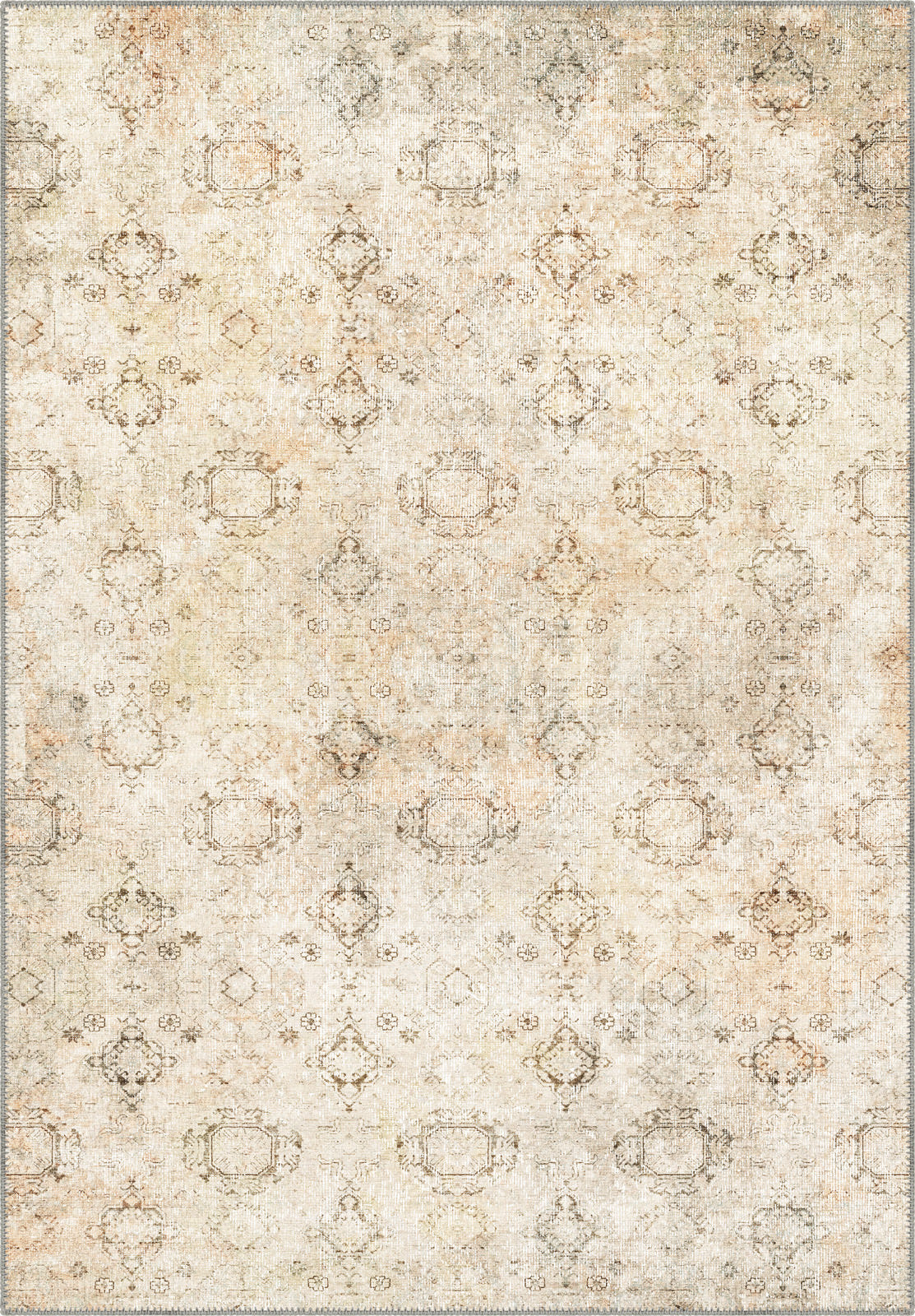Ariana Cream Boho Washable Rug