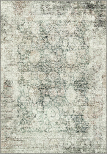 Ethan Green Erased Rug