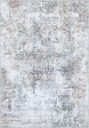 Ethan Brown Blue Erased Rug