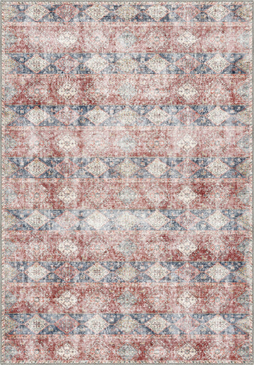 Jordan Colourful Distressed Oriental Rug