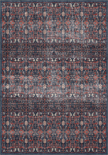 Gaia Washable Navy Rug