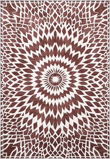 Juno Washable Burgundy Rug