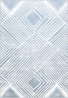 Bram Light Blue Art Deco Rug