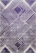 Bram Purple Modern Rug