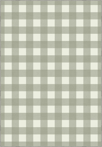 Jove Checkered Sage Green Rug