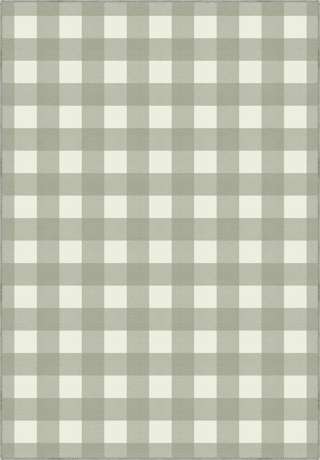 Jove Checkered Sage Green Rug