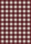 Jove Checkered Red Rug