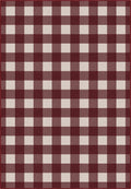 Jove Checkered Red Rug
