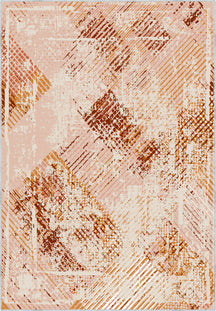 Briar Orange Geometric Rug