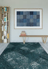 Briar Modern Washable Teal Rug