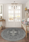 Magnus Medallion Grey Rug