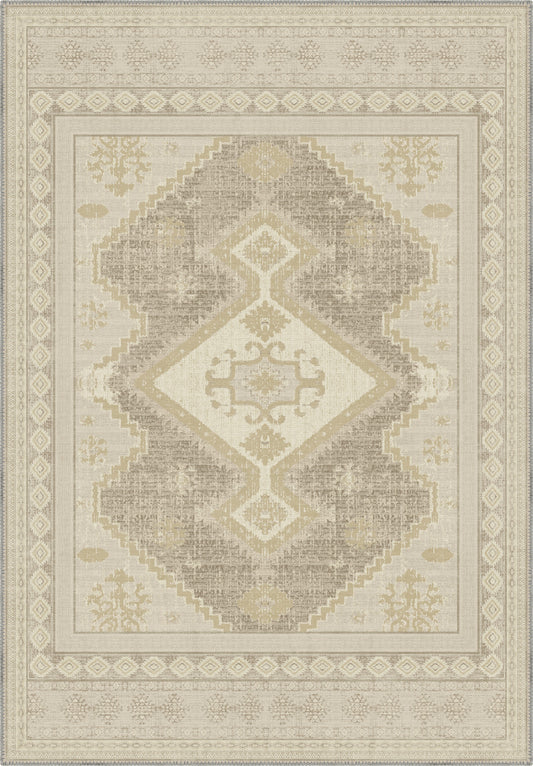 Magnus Beige Medallion Rug