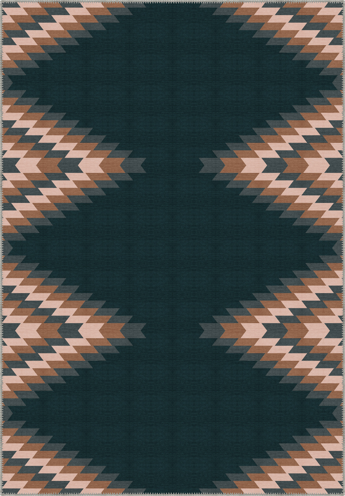 Cadmus Geometric Teal Rug