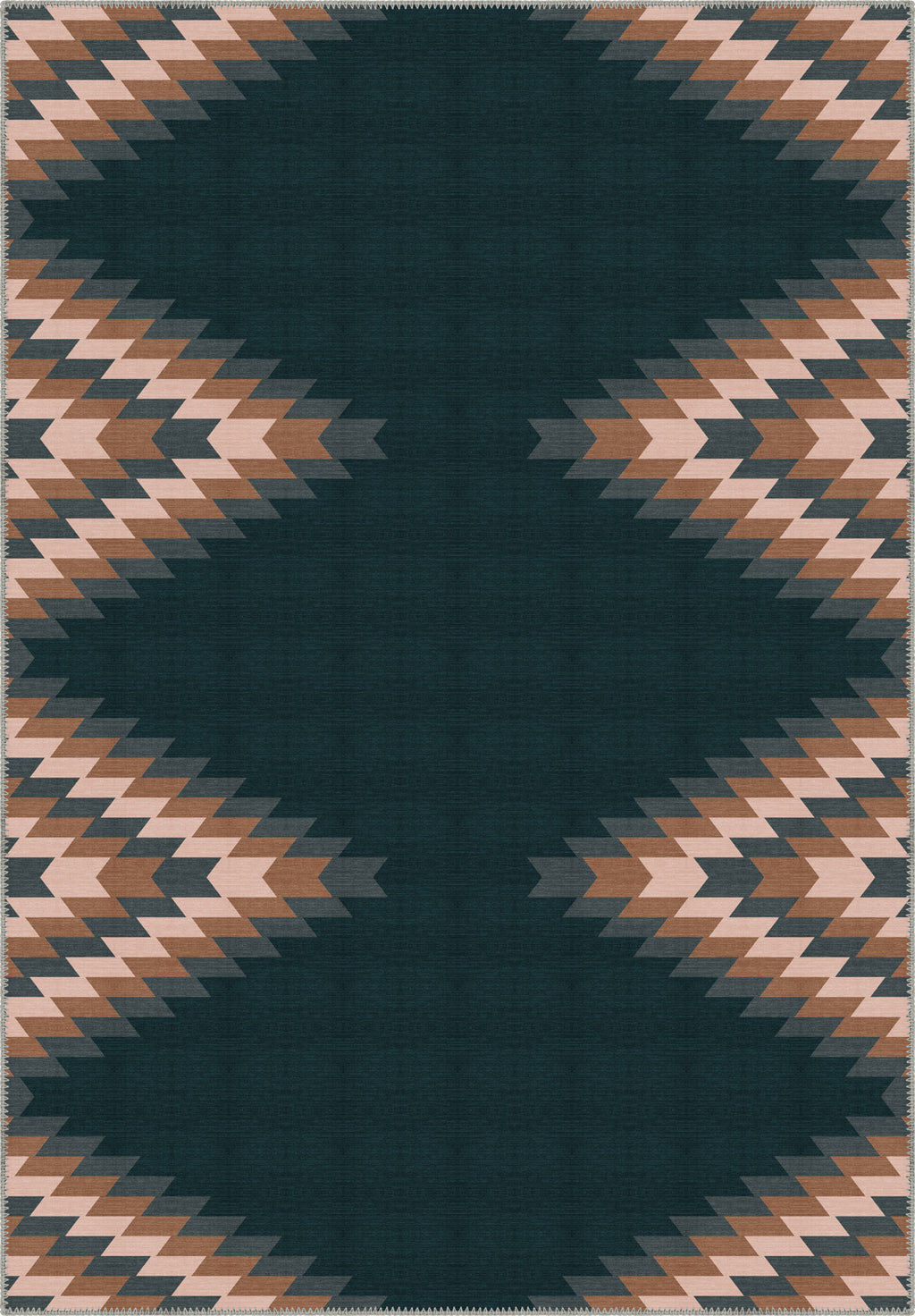 Cadmus Geometric Teal Rug