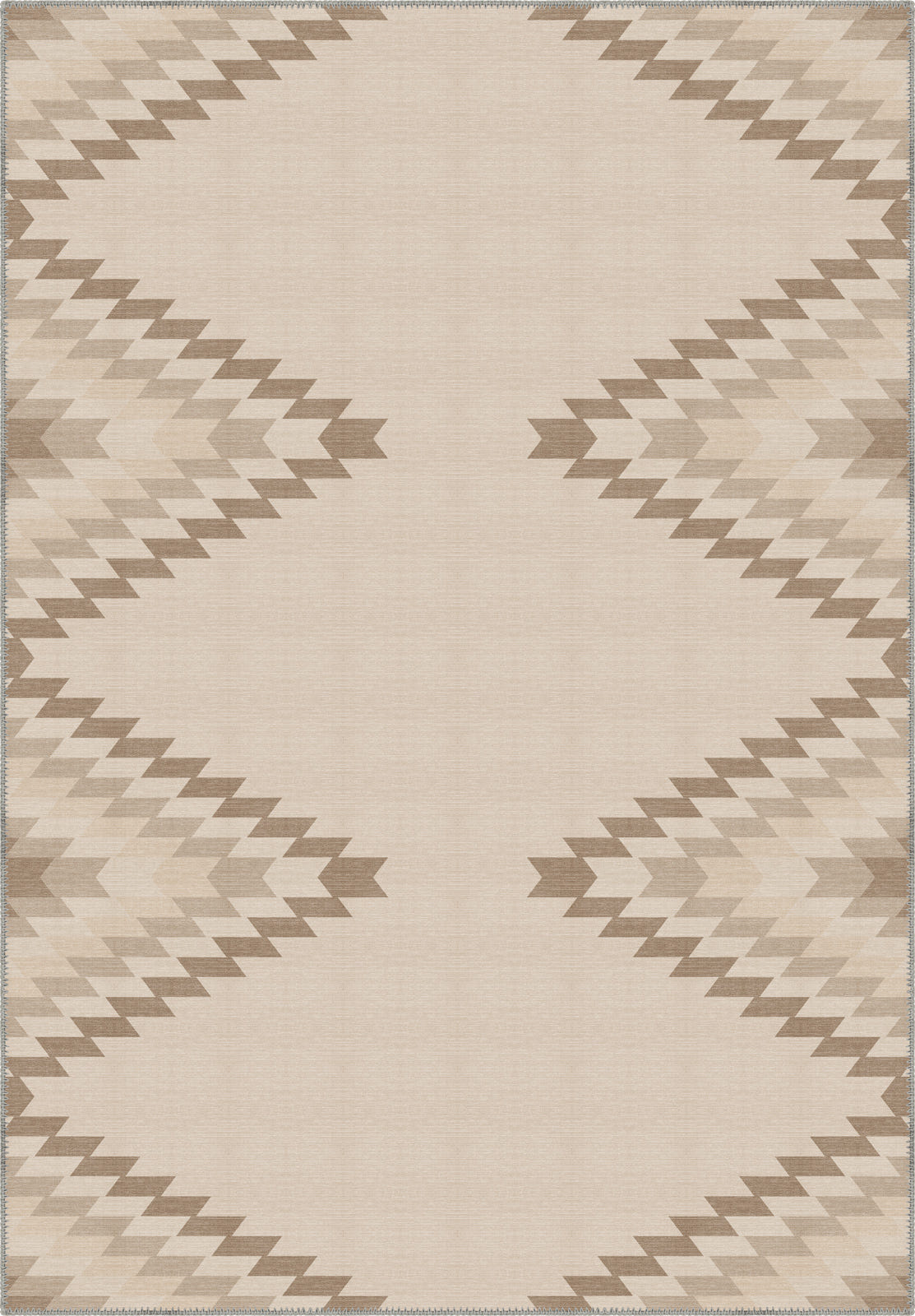 Cadmus Geometric Light Brown Rug