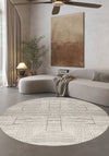 Theron Geometric Beige Rug