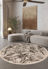 Liora Floral Beige Rug