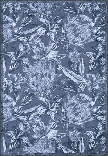 Liora Floral Blue Rug