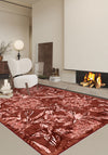 Liora Floral Red Rug