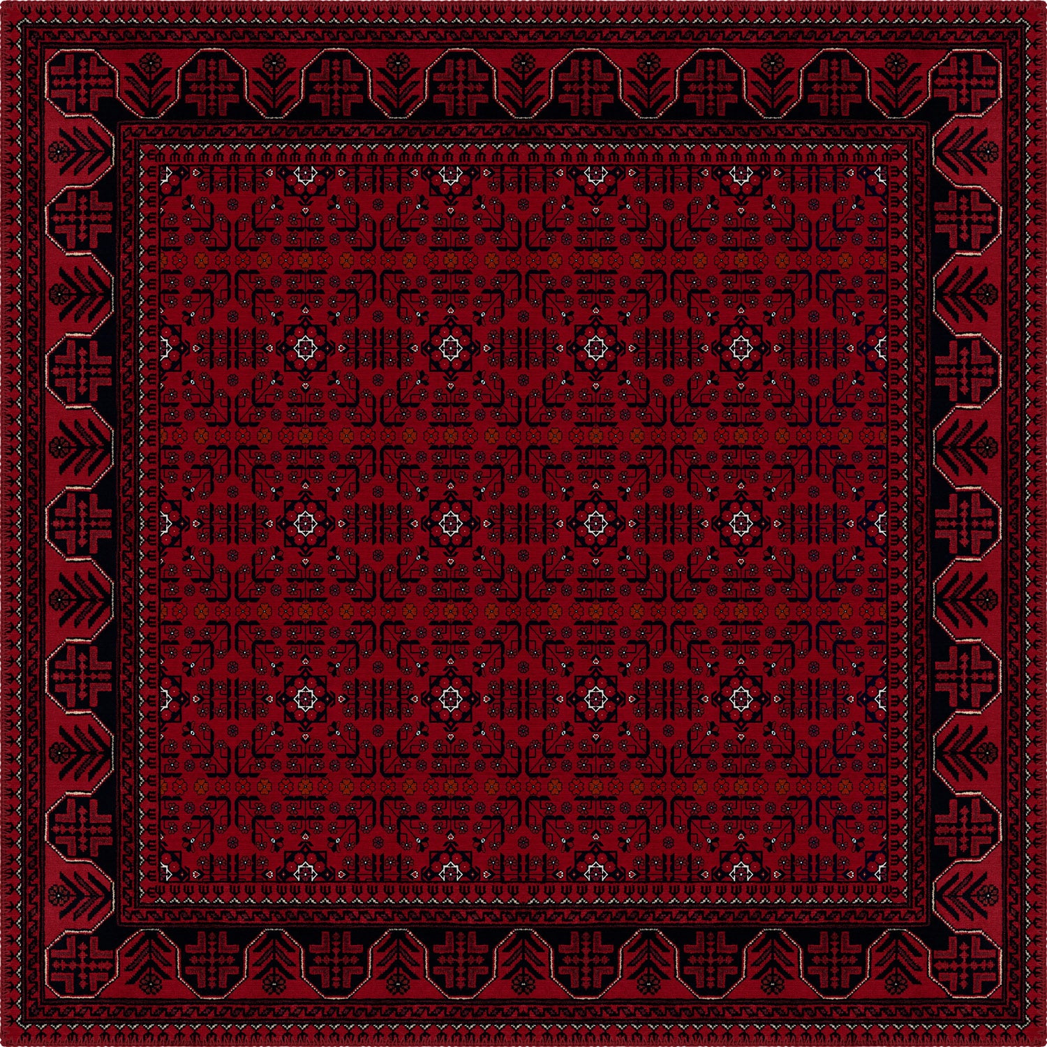 Anya Washable Afghan Rug | Rugette