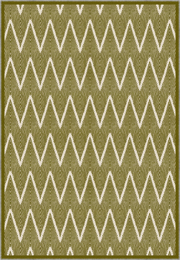 Siena Chevron Green Rug