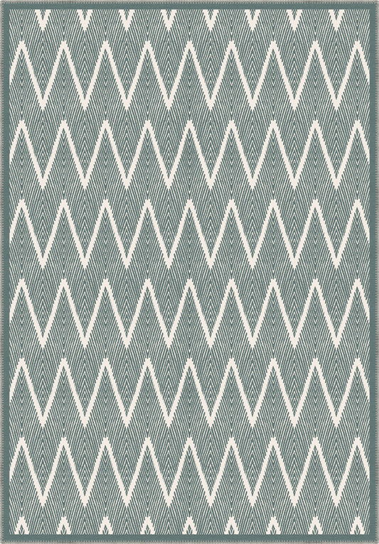 Siena Geometric Teal Rug