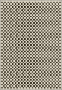 Ophelia Beige Brown Checkered Rug