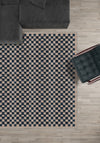 Ophelia Blue Checkered Rug