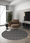 Ophelia Blue Checkered Rug