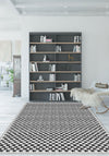 Ophelia Black and White Checkered Rug