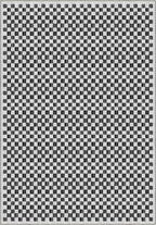 Ophelia Black and White Checkered Rug